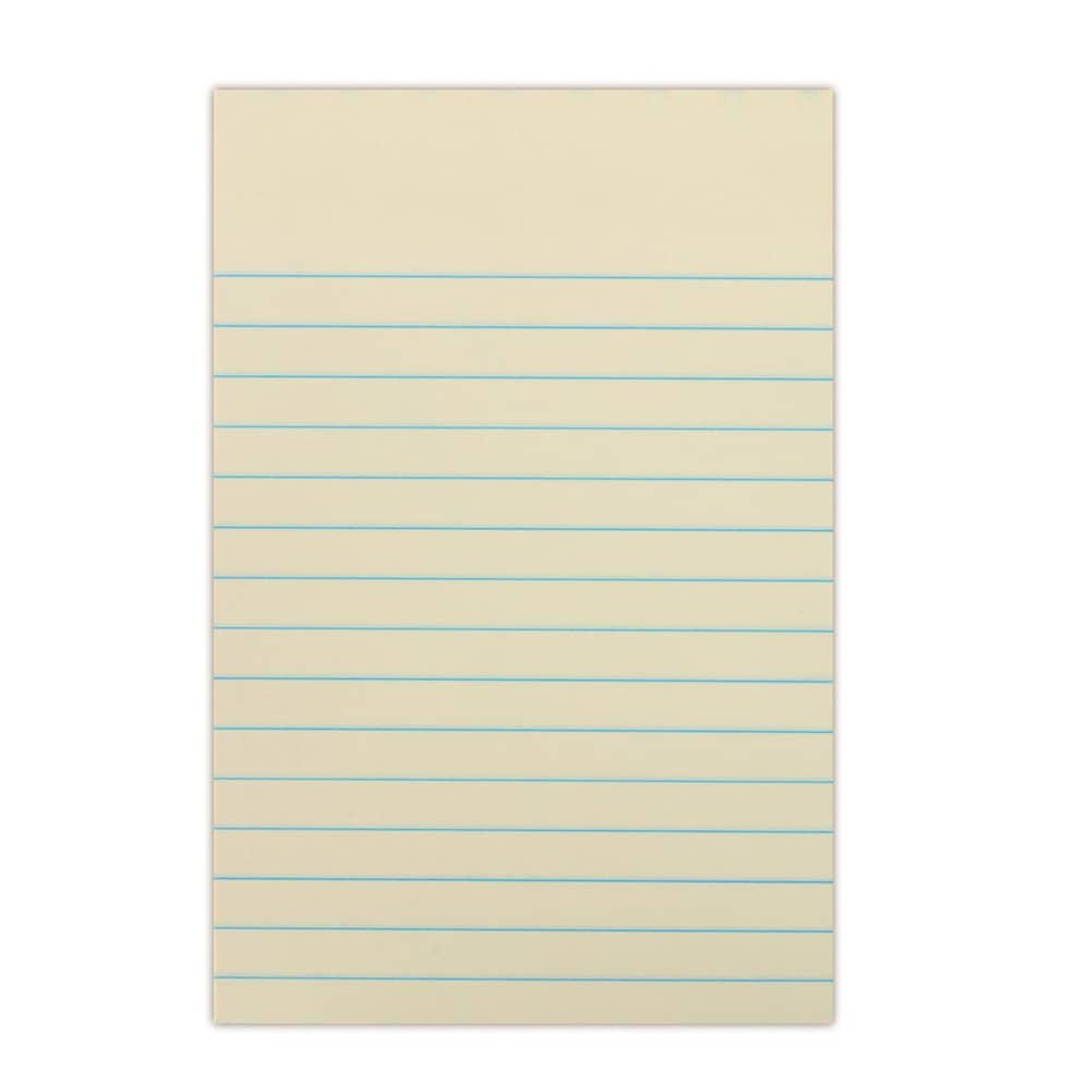 Bloczek samoprzylepny DONAU, 101x150mm, w linię, 1x100 kart., 75gsm, żółty