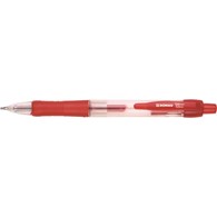 Długopis automatyczny żelowy DONAU z wodoodpornym tuszem 0,5mm, czerwony