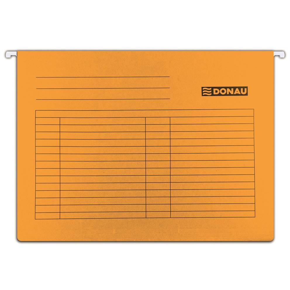 Teczka zawieszkowa DONAU, A4, 230gsm, pomarańczowa