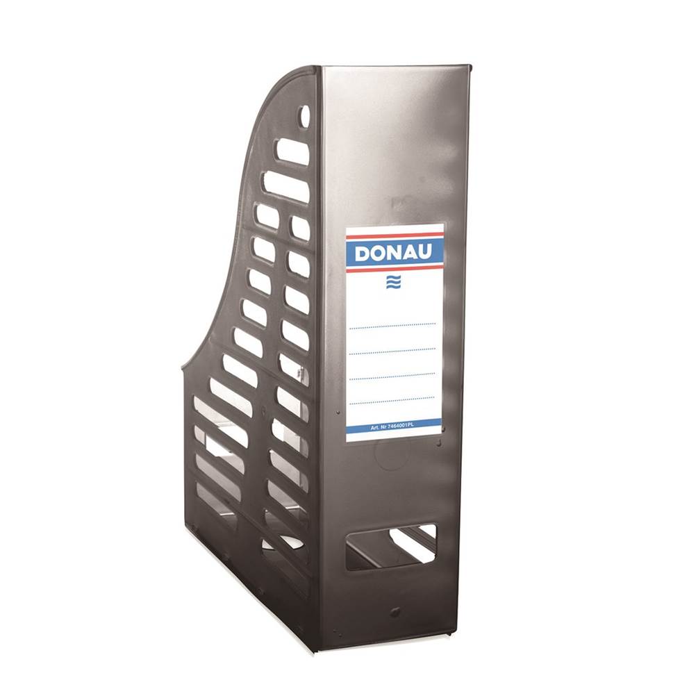 Pojemnik ażurowy na dokumenty DONAU, PP, A4, składany, dymny