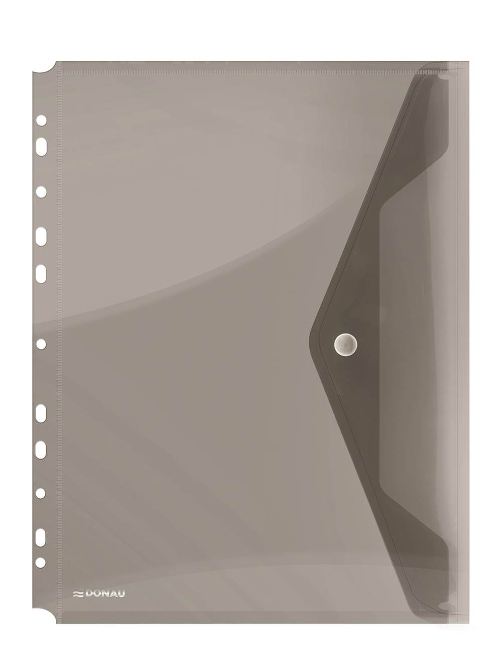 Teczka kopertowa DONAU zatrzask, PP, A4, 200mikr., z europerforacją, dymna