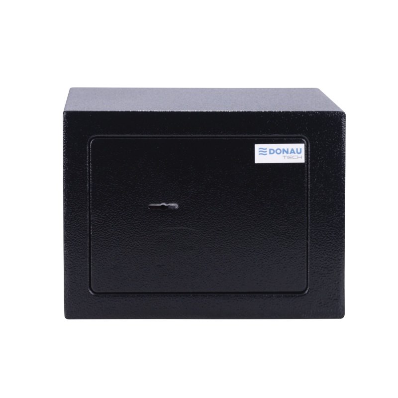 Sejf manualny DONAU TECH, 230x170x170 mm, czarny