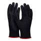 Rękawice DONAU SAFETY PU Black, kat. II, rozm. 6, czarne