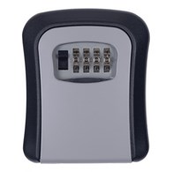 Skrytka na klucze DONAU TECH, 115x95x40 mm, czarno-srebrna