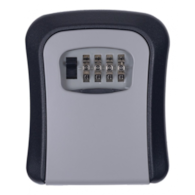 Skrytka na klucze DONAU TECH, 115x95x40 mm, czarno-srebrna