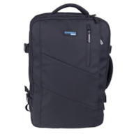 Plecak DONAU TRAVEL Prague, 17 , 32l, USB + kabel, czarny