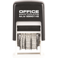 Datownik samotuszujący OFFICE PRODUCTS, z tuszem, PL, czarny