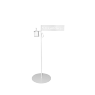 Stojak do dezynfekcji OFFICE PRODUCTS, z karabińczykiem i dozownikiem, biały