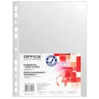 Koszulki na dokumenty OFFICE PRODUCTS, PP, A4, groszkowe, 100szt.