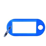 ZAWIESZKI NA KLUCZE OFFICE PRODUCTS, 50X20MM, 10SZT., NIEBIESKIE