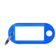 ZAWIESZKI NA KLUCZE OFFICE PRODUCTS, 50X20MM, 10SZT., NIEBIESKIE