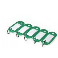 ZAWIESZKI NA KLUCZE OFFICE PRODUCTS, 50X20MM, 10SZT., zielone