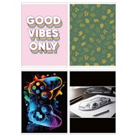 Zeszyt szkolny GIMBOO, A5, w kratkę, 60 kart., 70gsm, mix wzorów