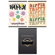 Zeszyt szkolny GIMBOO, A4, w kratkę, 32 kart., 70gsm, mix wzorów