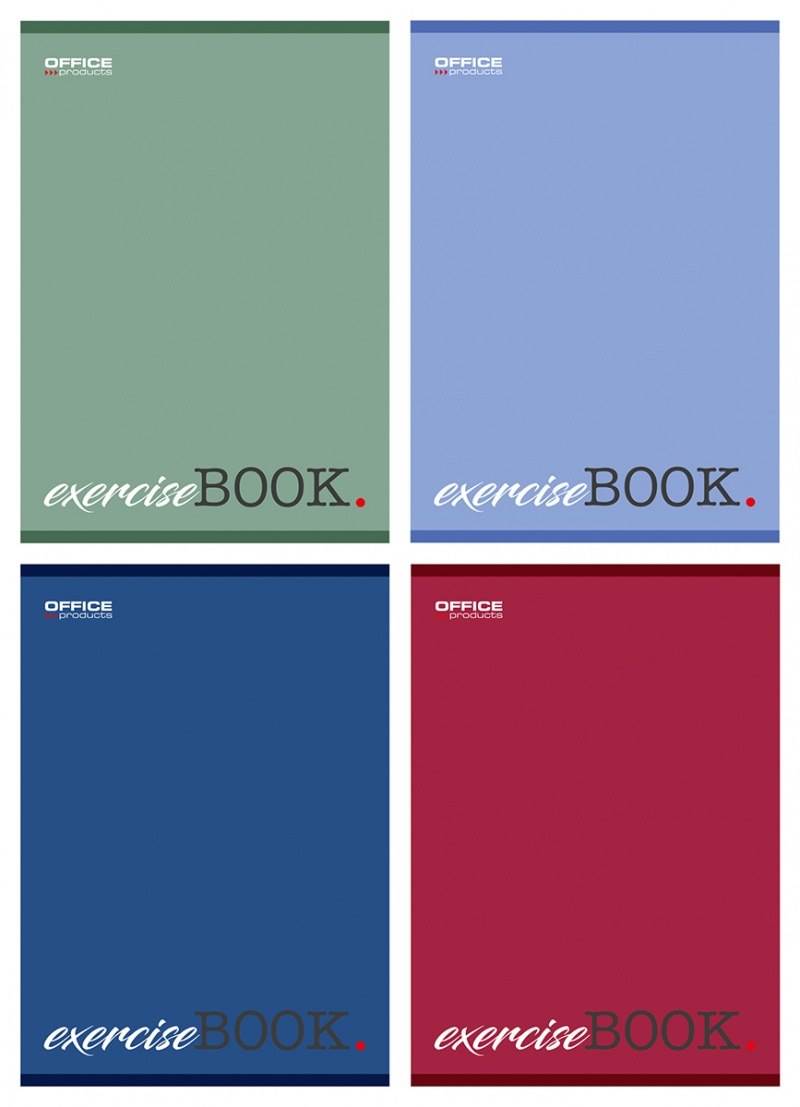 Zeszyt szkolny OFFICE PRODUCTS, A5, w kratkę, 80 kart., 60gsm, mix kolorów