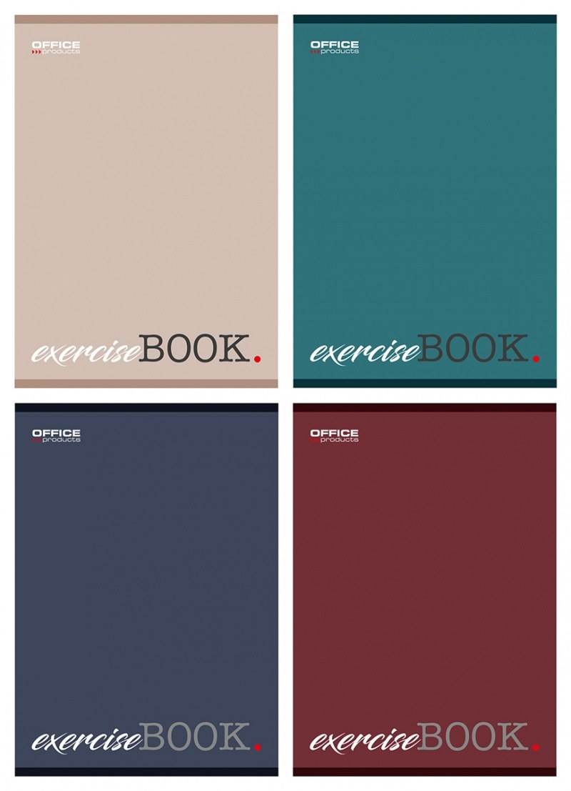 Zeszyt szkolny OFFICE PRODUCTS, A5, w kratkę, 96 kart., 60gsm, mix kolorów