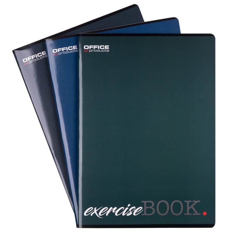 Zeszyt szkolny OFFICE PRODUCTS, A4, w kratkę, 96 kart., 60gsm, mix kolorów