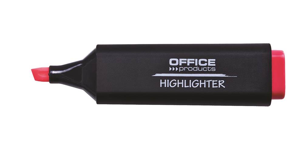 Zakreślacz fluorescencyjny OFFICE PRODUCTS, 1-5mm (linia), czerwony