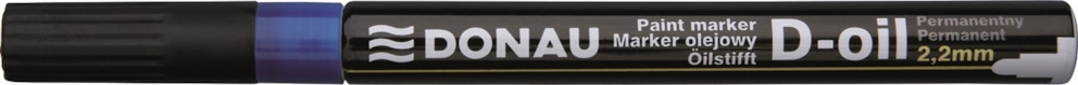 Marker olejowy DONAU D-Oil, okrągły, 2,2mm, niebieski