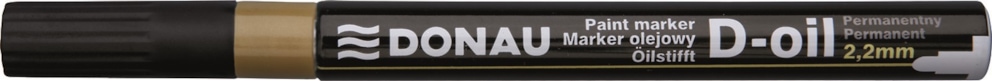 Marker olejowy DONAU D-Oil, okrągły, 2,2mm, złoty