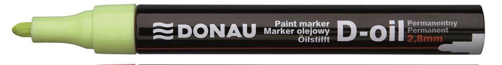 Marker olejowy DONAU D-Oil, okrągły, 2,8mm, żółty