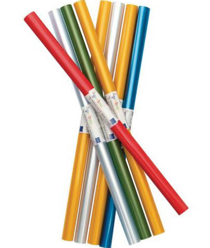 Okładka na książki GIMBOO w rolce, PP, 65mikr., 40x180cm, mix kolorów