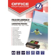 Folia do laminowania OFFICE PRODUCTS, A3, 2x100mikr., błyszcząca, 100szt., transparentna