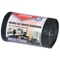 Worki na śmieci biurowe OFFICE PRODUCTS, mocne (LDPE), 35l, 50szt., czarne