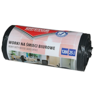 Worki na śmieci biurowe OFFICE PRODUCTS, mocne (LDPE), 120l, 25szt., czarne