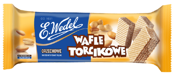 Wafle torcikowe mini E. Wedel, 160 g, orzechowe
