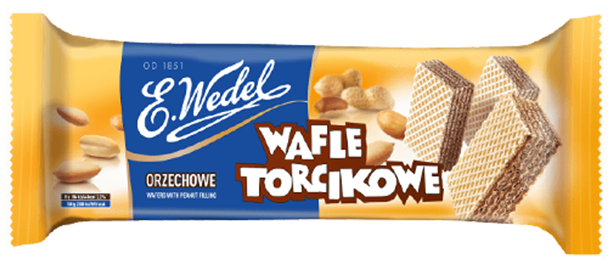Wafle torcikowe mini E. Wedel, 160 g, orzechowe