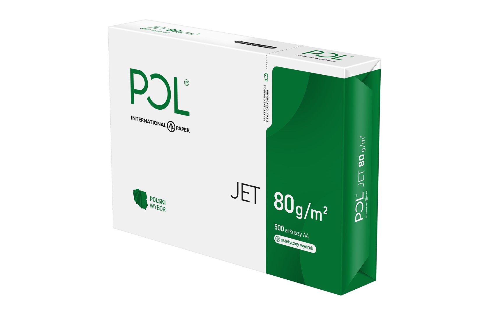 Papier ksero biały A4/80g 500 arkuszy IP POLjet