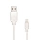 Kabel kompatybilny z lightning EXC Whippy, 0,9m, biały