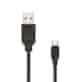 Uniwersalny kabel USB 2.0 do USB-C EXC Whippy, 2m, czarny
