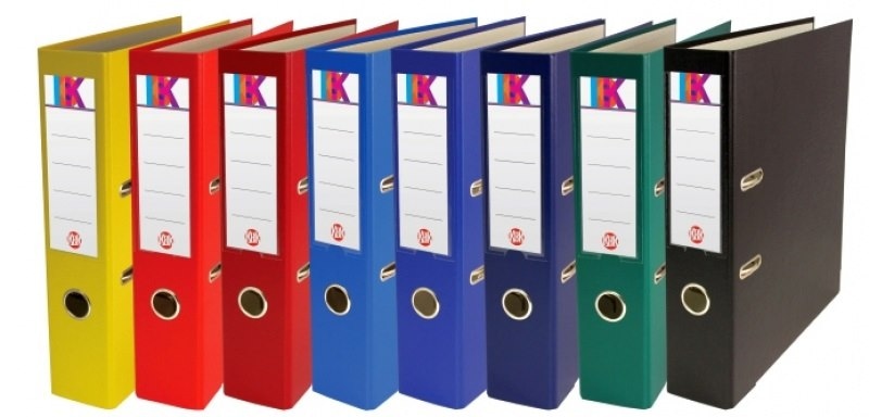 Segregator PP A4 75 z szyną KBK kolor niebieski