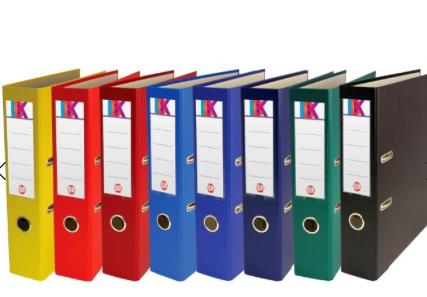 Segregator PP A4 75 z szyną KBK kolor żółty