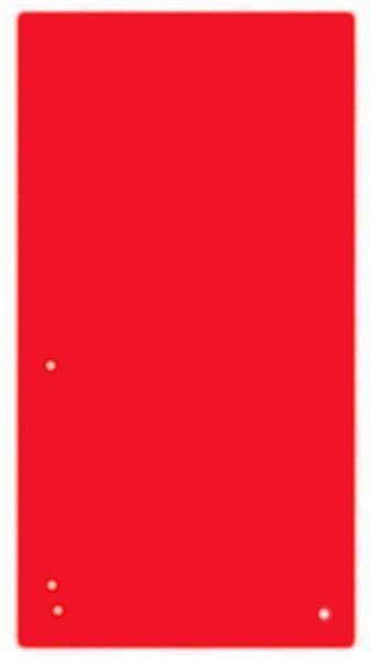 Przekładka papierowa 1/3 A4, 100szt. czerwona, gramatura 190 g/m2, KBK