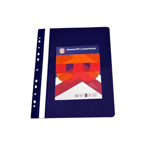 Skoroszyt A4 KBK twardy PVC granatowy wpinany