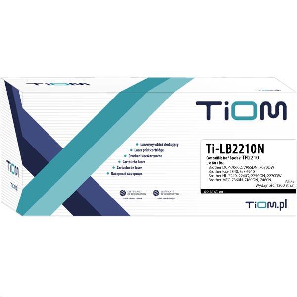 Toner czarny Printe zastępuje Brother TN-2010 / TN-2210 1200 str. TIOM