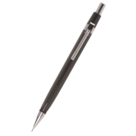 Ołówek automatyczny Q-CONNECT 0,5mm, czarny, GRATIS - grafity