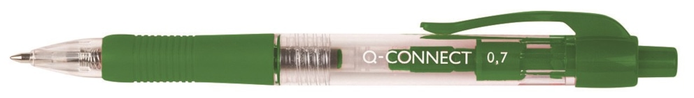 Długopis automatyczny Q-CONNECT 1,0mm, zielony