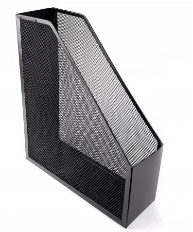 Gazetownik stojący metalowy czarny Tres