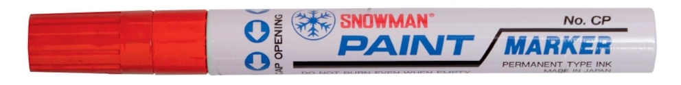 SNOWMAN Pisak olejowy gruby czerwony