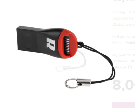 Czytnik Kart Pamięci USB 2,0 R53