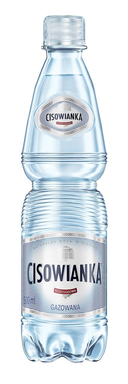 Woda mineralna Cisowianka gazowana 0,5 l PET 12szt