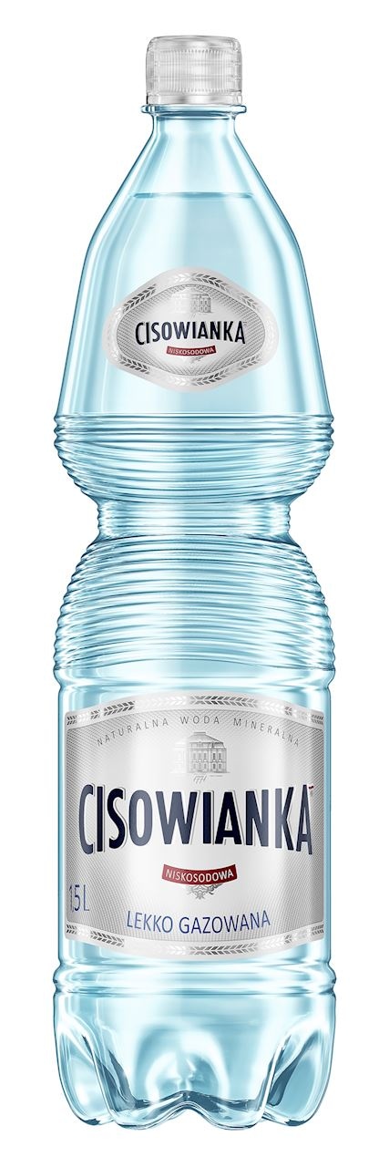 Woda mineralna Cisowianka lekko gazowana 1,5 l PET 6szt