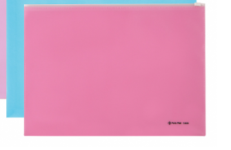 FOCUS KOPERTA Z SUWAKIEM A4 PŁASKA KOLOROWA C4604 RÓŻOWA Panta Plast