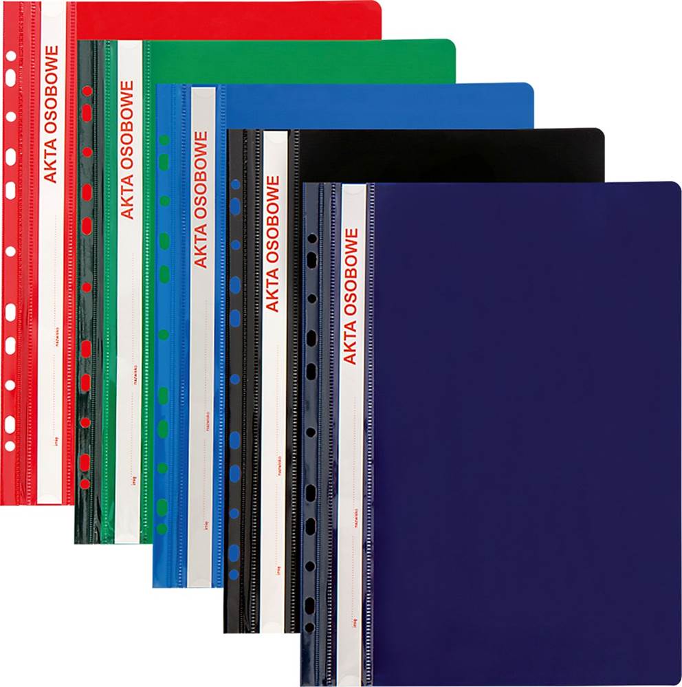 TECZKA SKOROSZYT NA AKTA OSOBOWE PVC GRANATOWA Panta Plast