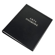 SEGREGATOR NA AKTA OSOBOWE A4 PCV CZARNY Panta Plast