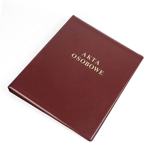 SEGREGATOR NA AKTA OSOBOWE A4 PCV BORDO Panta Plast